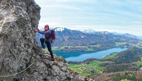 Tolle Stimmung hoch über dem Fuschlsee - Schober Südgrat.