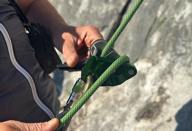 Drückt man den Ablasshebel zu stark, klickt dieser in die Panikfunktion.