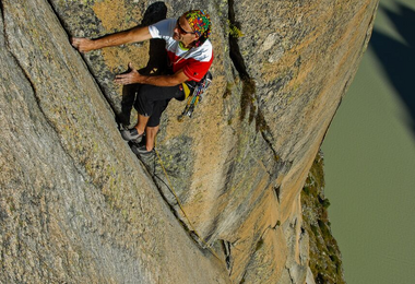 Yves Remy in der Route „Motörhead“, 6 b, Eldorado, Grimselgebiet; Foto Claude Remy