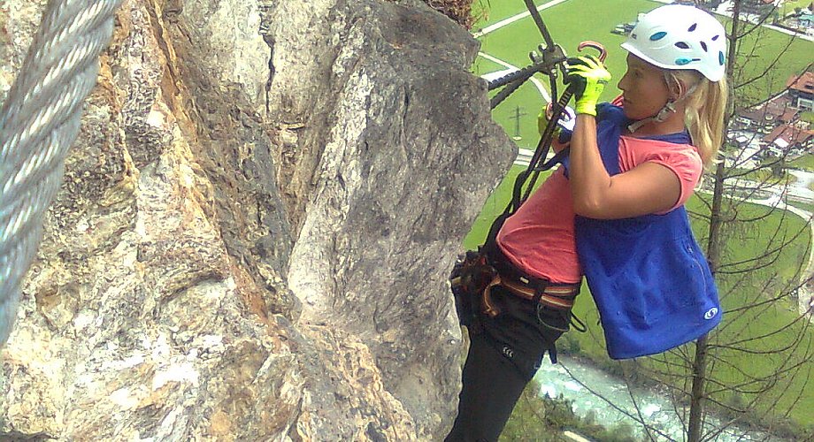 ...kleiner Überhang vor Ausstieg