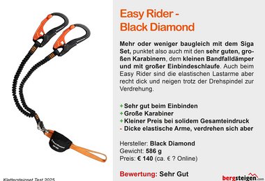 Black Diamond Easy Rider - neu in der Saison 2025