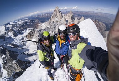 All drei auf dem Cerro Torre Gipfel © Berg im Bild / Salewa