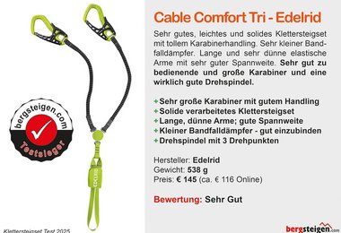 Edelrid Cable Comfort Tri - Testsieger