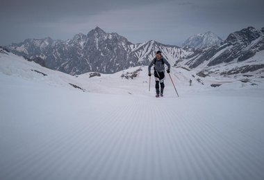 Beim Aufstieg zur Zugspitze