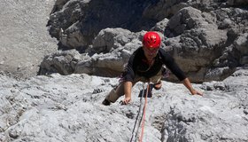 4+ Stelle in der vierten Seillänge