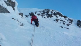 In der Hochgolling Nordwand. Foto: Strabag Alpinteam