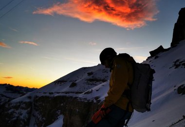 Via l cajin - Pordoi Westwand