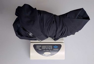 Unsere Berghaus Pacsmart Hosen bringt 204 Gramm auf die Waage