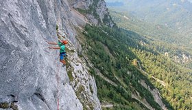 Ein Querung im oberen Teil der Reloaded an der Reiteralpe.