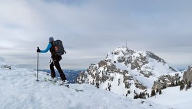 Gipfelgrat - hinten der Wendelstein.