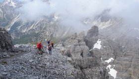 Beim Abstieg von der Marchreisenspitze.