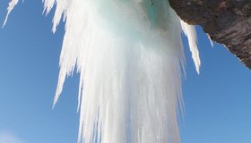 In der 2. Seillänge der Eisernen Jungfrau (c) Gietl/Messini