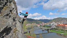 Eine der Routen im Mittelteil (Stille Toleranz: C).