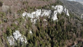 Übersicht Klettergebiet Hirschwände