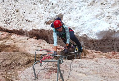 Unterwegs mit dem Phario 360 Klettersteig Set an der Marmolada