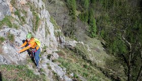 Gerdasteig Rote Wand 4. Seillänge