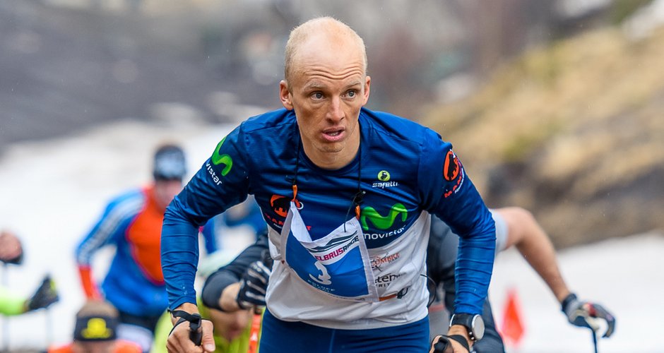 Karl Egloff  nach dem Start des Vertikal Kilometer Rennen am Elbrus (c) RedFox Elbrus Race/Oleg Chegodaev 