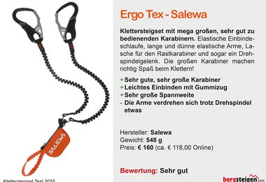 Salewa Ergo Tex - mit den größten Karabinern
