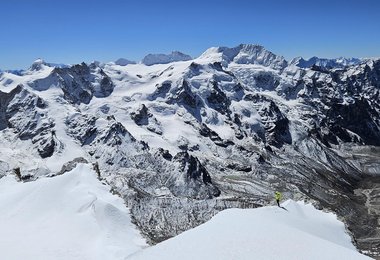 Knapp unter dem Gipfel des Koiki
