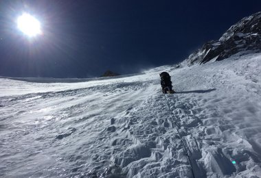 Die letzten Längen der Ortler Nordwand (c) Matthias Aberer