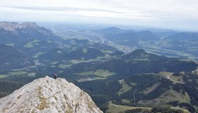 Blick vom sog. Rauchfang in Richtung Salzburg.