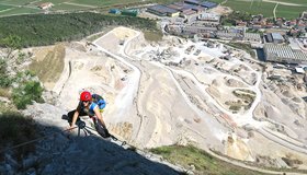 Im unteren Teil - Ferrata Ernesto Che Guevara Klettersteig
