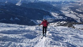 Der steilere Hang oberhalb vom Hecherhaus - Arbeserkogel von Grafenast